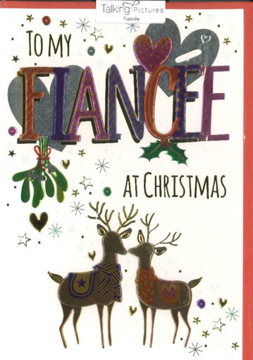 Picture of TO MY FIANCEE AT CHRISTMAS TIME CARD